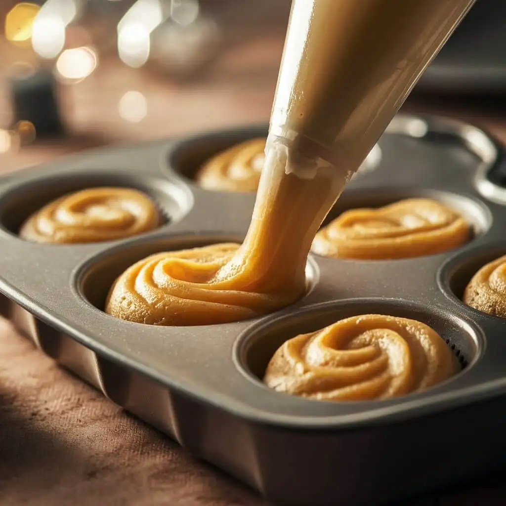 Mini Cakes: Make Perfect Bites in Under 30 Minutes 3 Piping batter into a pan for perfect mini cakes size.