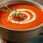 roasted red pepper gouda soup