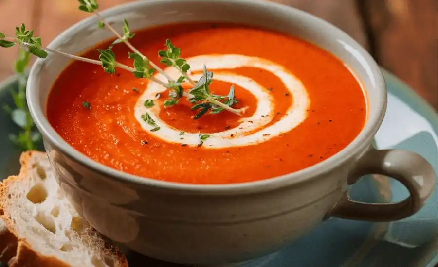 roasted red pepper gouda soup